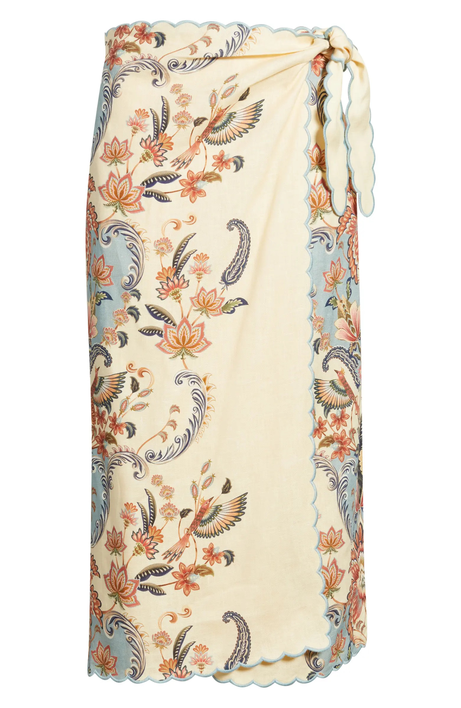 Boho Beauty Wrap Linen Maxi Skirt | Nordstrom