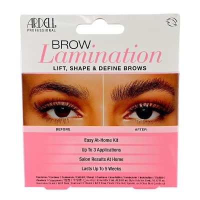 Ardell Brow Lamination Kit, Lift, Shape, and Define Brows, Waterproof (1 Pack) reveal a full, radiant brow that stays perfectly in place | Target