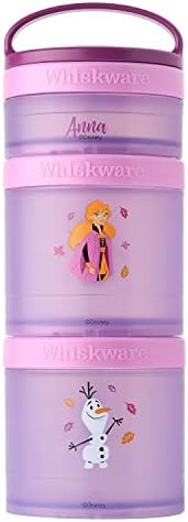 Whiskware Disney Princess Frozen, Stackable Snack Containers for Kids, Durable Food Storage Conta... | Amazon (US)