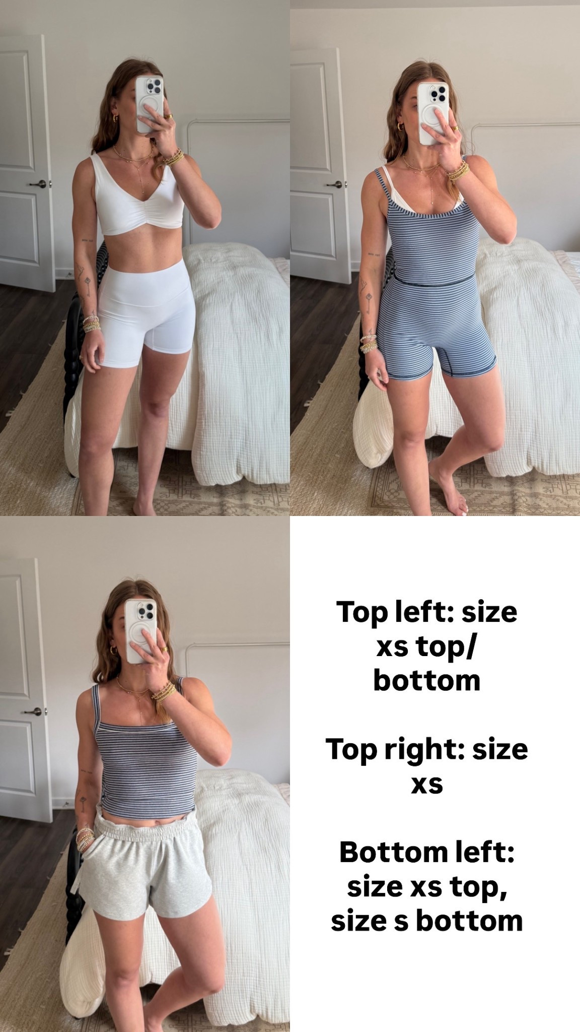 3/18/26 #abercrombiepartner Abercrombie YPB Spring Finds @abercrombie
Sharing a few of my favorite Abercrombie YPB spring finds 🤍 Perfect pieces for walks, workouts, and comfy athleisure for warmer weather.
Linking my white biker shorts set (XS top + bottom) — very fitting for my bridal era — plus the navy and white striped onesie (XS), my grey lounge shorts (S), and a classic navy and white striped square neck tank (XS).
Such good basics for spring that you can mix, match, and wear on repeat. Everything is linked here ✨




#LTKootd #LTKActive #LTKSaleAlert