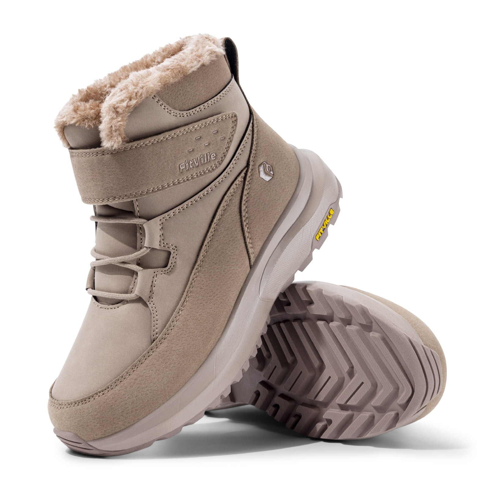 FitVille Wide Womens Winter Snow Boots Faux Fur Lined Boots for Women Outdoor Snow Booties | Walmart (CA)