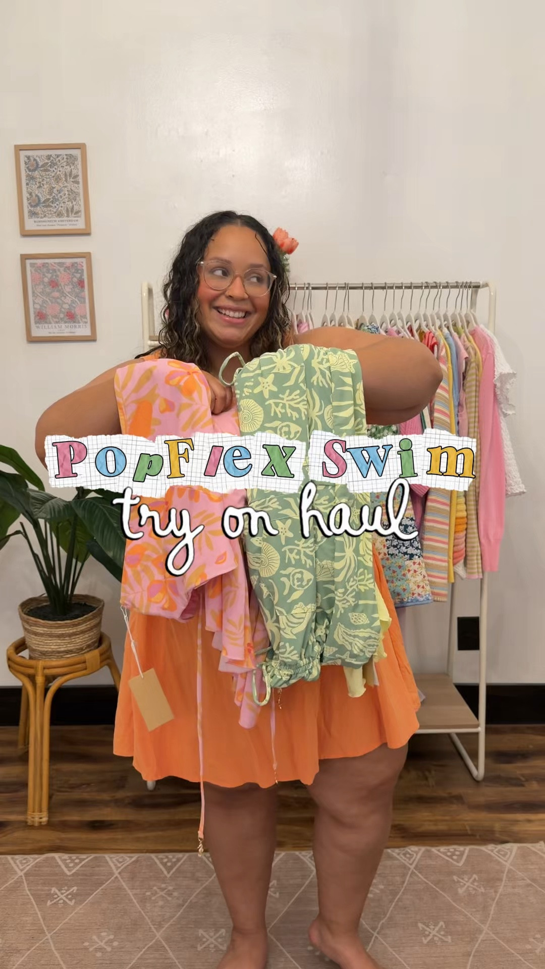 Popflex Swim try on haul on a size 16 colorful trendy swimwear for plus size girlies

#LTKPlusSize #LTKPetite #LTKSwim