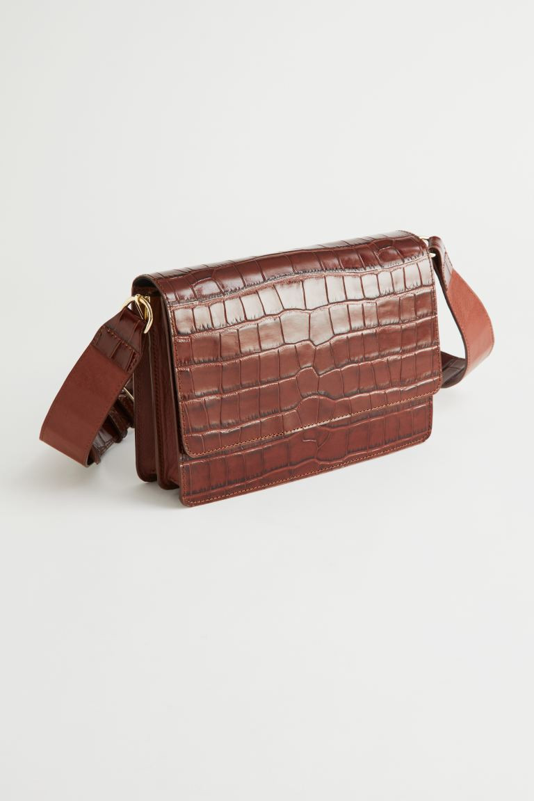Patent Leather Croc Embossed Bag | H&M (UK, MY, IN, SG, PH, TW, HK)