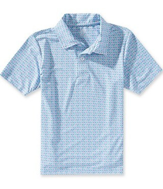 Little Boys Parrot Print Short Sleeve Polo Shirt | Dillard's