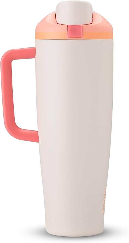 Owala FreeSip Tumbler - Stainless Steel-40-oz.-Orange/Tan(Sparkling Sherbet) | Amazon (US)
