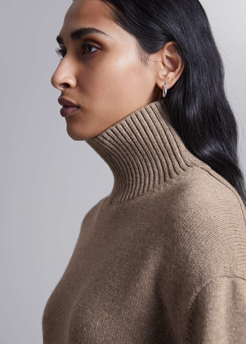 Oversized Turtleneck Merino Sweater | & Other Stories US