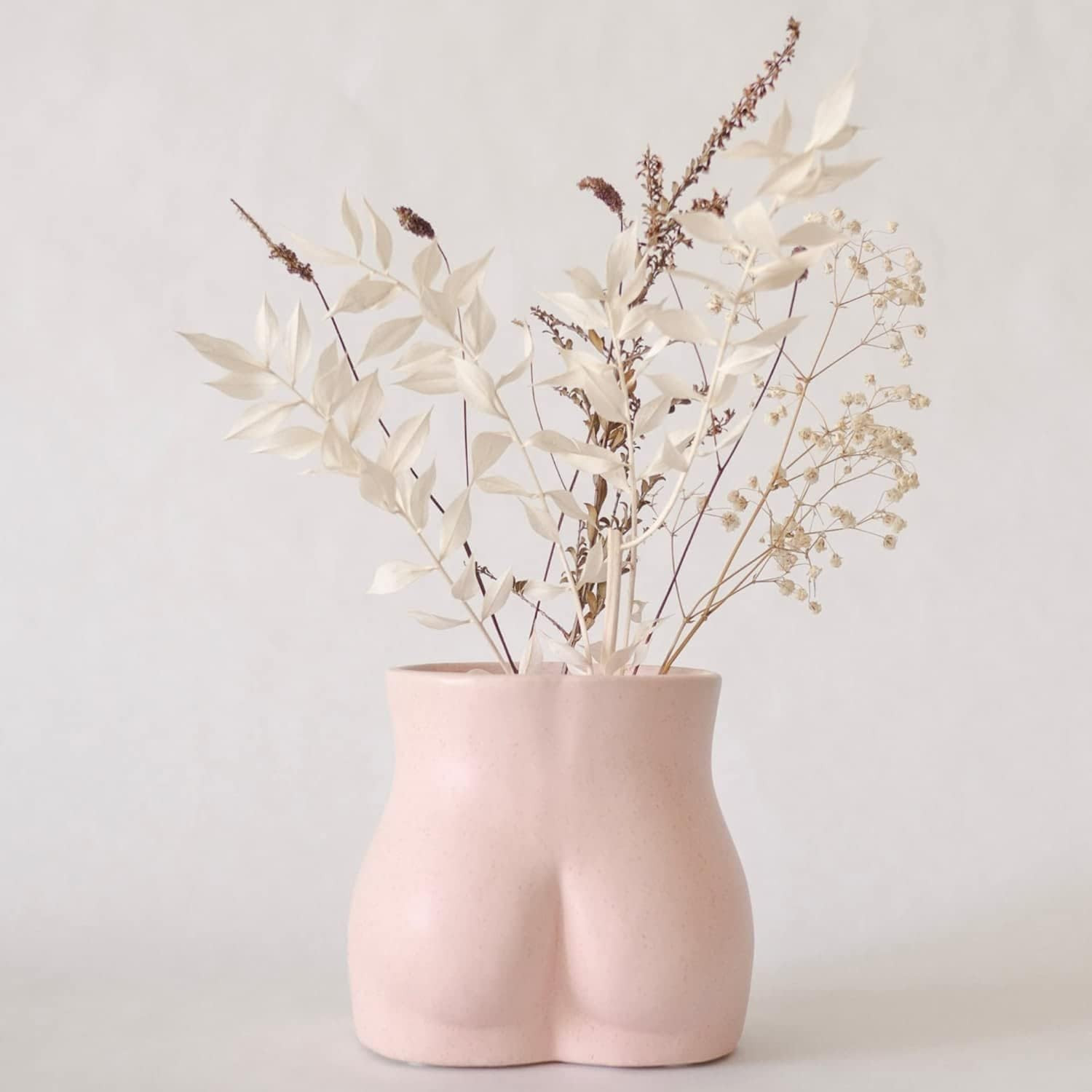 Amazon.com: Body Vase Female Form, Butt Planter Booty Vases for Flowers w/ Drainage, Speckled Mat... | Amazon (US)
