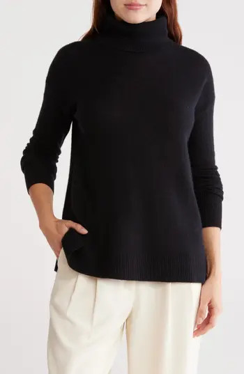 Nordstrom Cashmere Turtleneck Sweater in Black Rock at Nordstrom Rack, Size Xx-Small | Nordstrom Rack