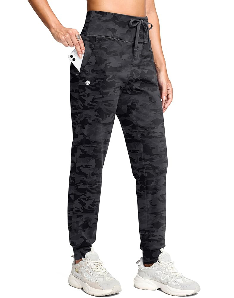 G Gradual Women's Fleece Lined Joggers with Zipper Pocket Water Resistant Running Hiking Pants Wi... | Amazon (US)