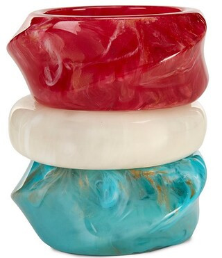 Natasha Accessories Stacked Resin Bangle Bracelet Set | Dillard's | Dillard's