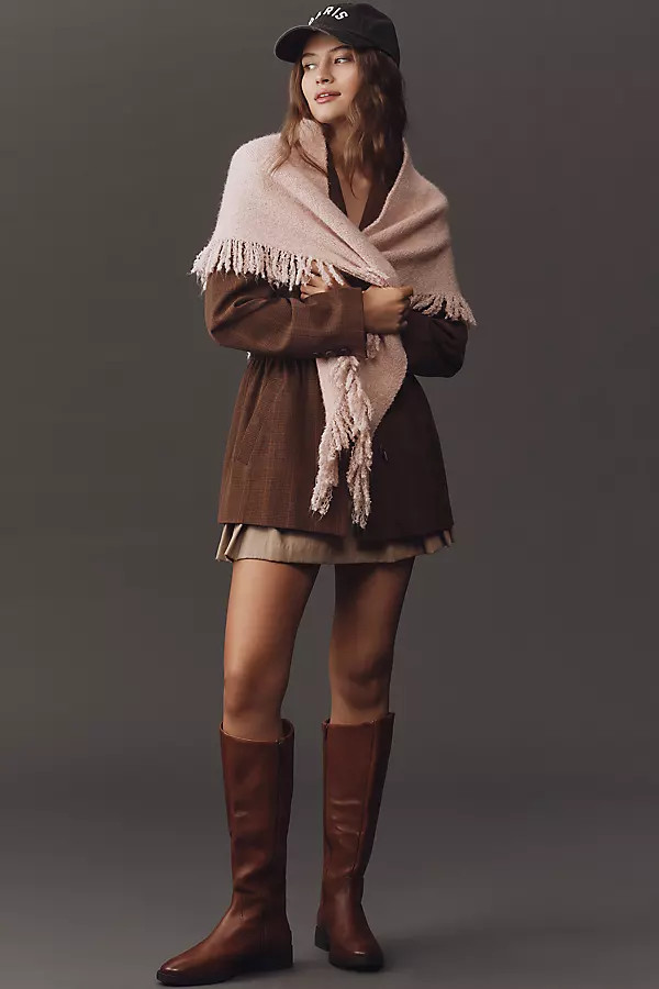 Fringed Triangle Wrap | Anthropologie (US)