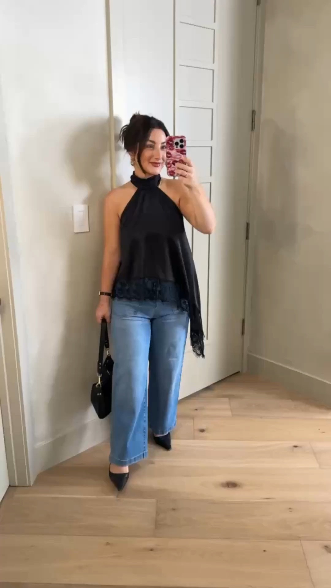 Love this asymmetrical top with lace trim detail! 

Top size small, jeans size 6 

5'0" 140lbs
Petite friendly

#LTKdayinmylife #LTKootd #LTKPetite