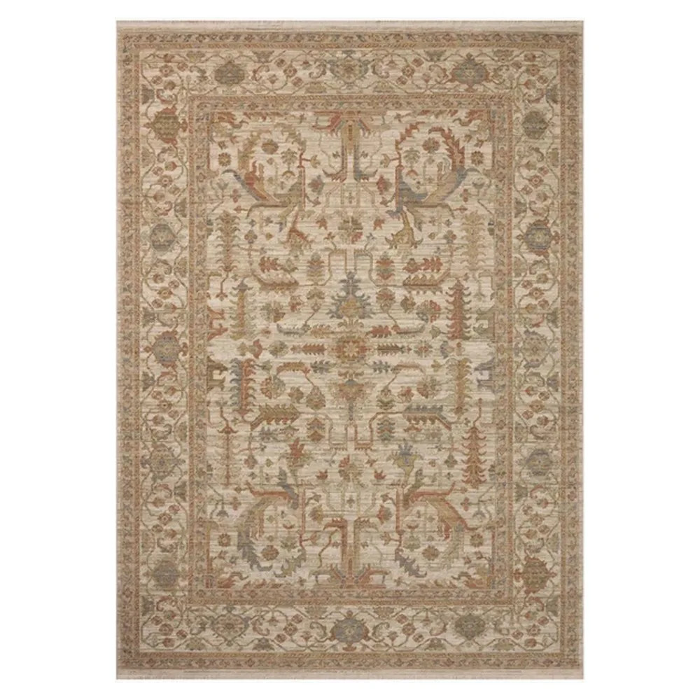 Ashworth Updated Traditional Cream Wool Oushak Patterned Rug - 4'x6' | Kathy Kuo Home