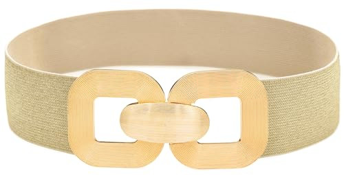 Wide Elastic Belts for Women Stretchy Cinch Waist Belt for Dresses | Amazon (US)