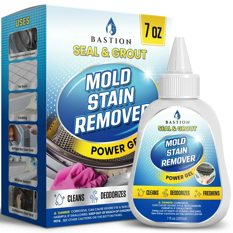 Bastion Mold Stain Remover Power Gel Cleaner Heavy Duty Cleaning Solution for Front Loader Washin... | Walmart (US)