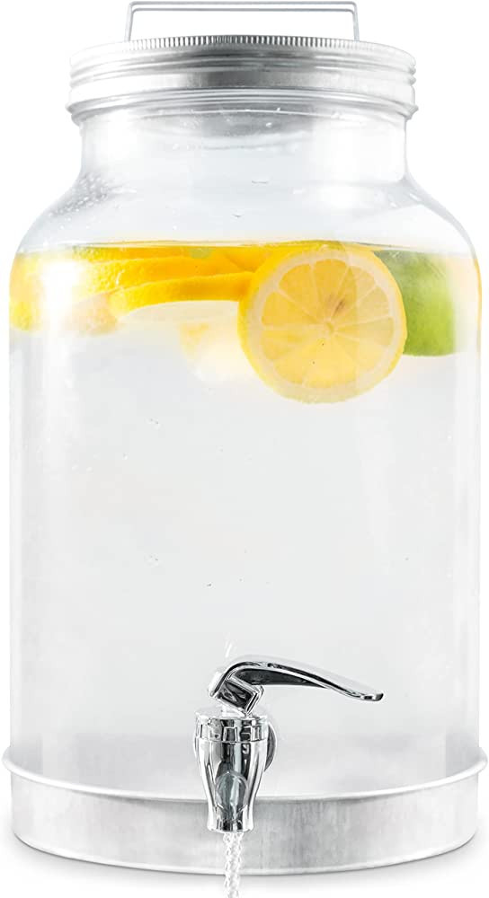 Style Setter Glass Drink Dispenser for Parties -1.5 Gallon Large Capacity Beverage Dispenser - Ea... | Amazon (US)