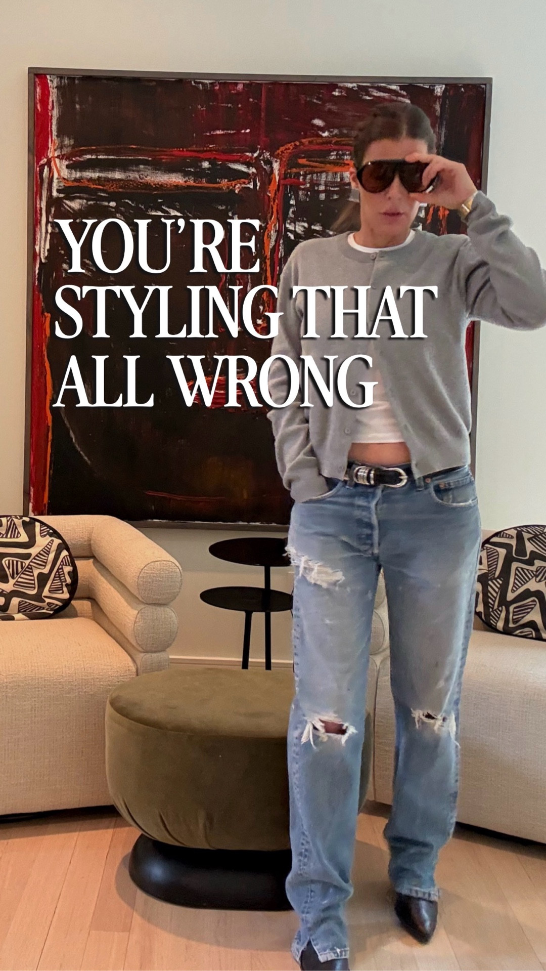 Cardigans can look dated if you don’t pair it with the write things. Shop mine below- I have it in 3 colors 🥰