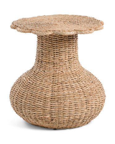 20in Woven Seagrass Accent Table | Marshalls