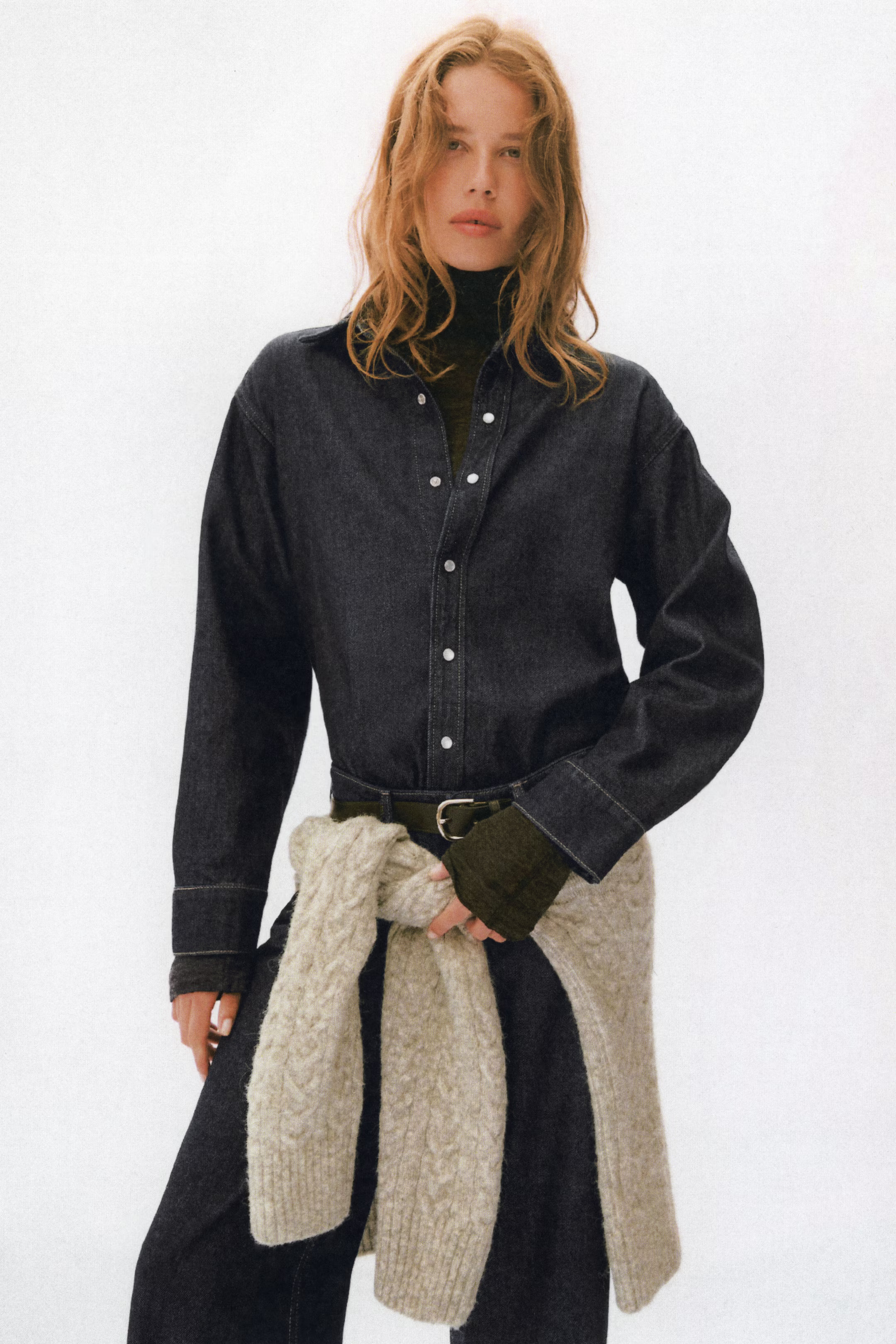 Feather Soft Denimbluse | H&M (DE, AT, CH, NL, FI)