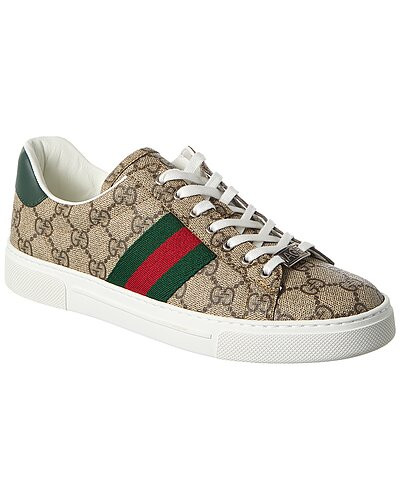 Ace GG Supreme Canvas & Leather Sneaker | Gilt & Gilt City