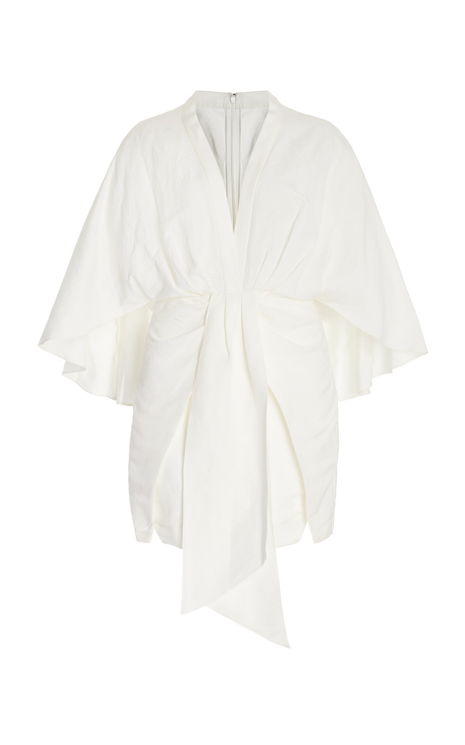 Significant Other - Women's Lola Linen-Blend Mini Wrap Dress - Ivory - US 4 - Moda Operandi | Moda Operandi (Global)