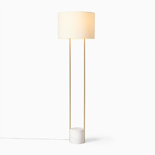 Industrial Outline Floor Lamp (67") | West Elm (US)