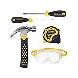 Stanley Jr. - Tool Box and 5 pcs Set of Tools, Tool Set Ages 5+ (TBS001-05-SY), Mixed | Amazon (US)
