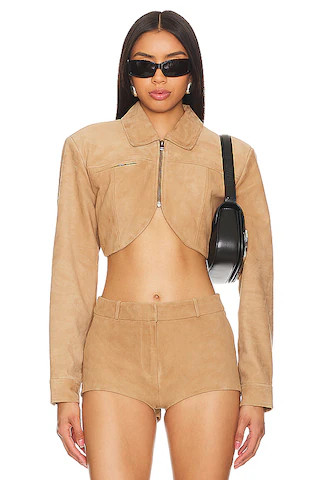 LAMARQUE x REVOLVE Brielle Jacket in Latte Suede from Revolve.com | Revolve Clothing (Global)