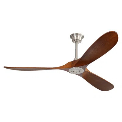 60 Inch Indoor Modern Ceiling Fan With 6 Speed Remote Control 3 Solid Wood Blade For Living Room | Wayfair North America