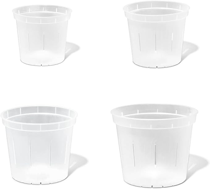 rePotme Slotted Clear Orchid Pot - 8 Pots - 2 Each of 3, 4, 5, and 6 inch | Amazon (US)