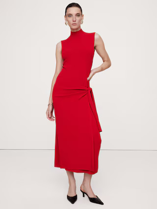 Mock-Neck Wrap Sweater Dress | Banana Republic (US)