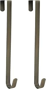 Sattiyrch 15" Wreath Hanger for Front Door,Steel Over The Door Single Hook for Door Sign, Bronze,... | Amazon (US)