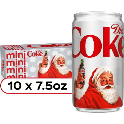 Diet Coke Soda - 10pk/7.5 fl oz Mini-Cans | Target