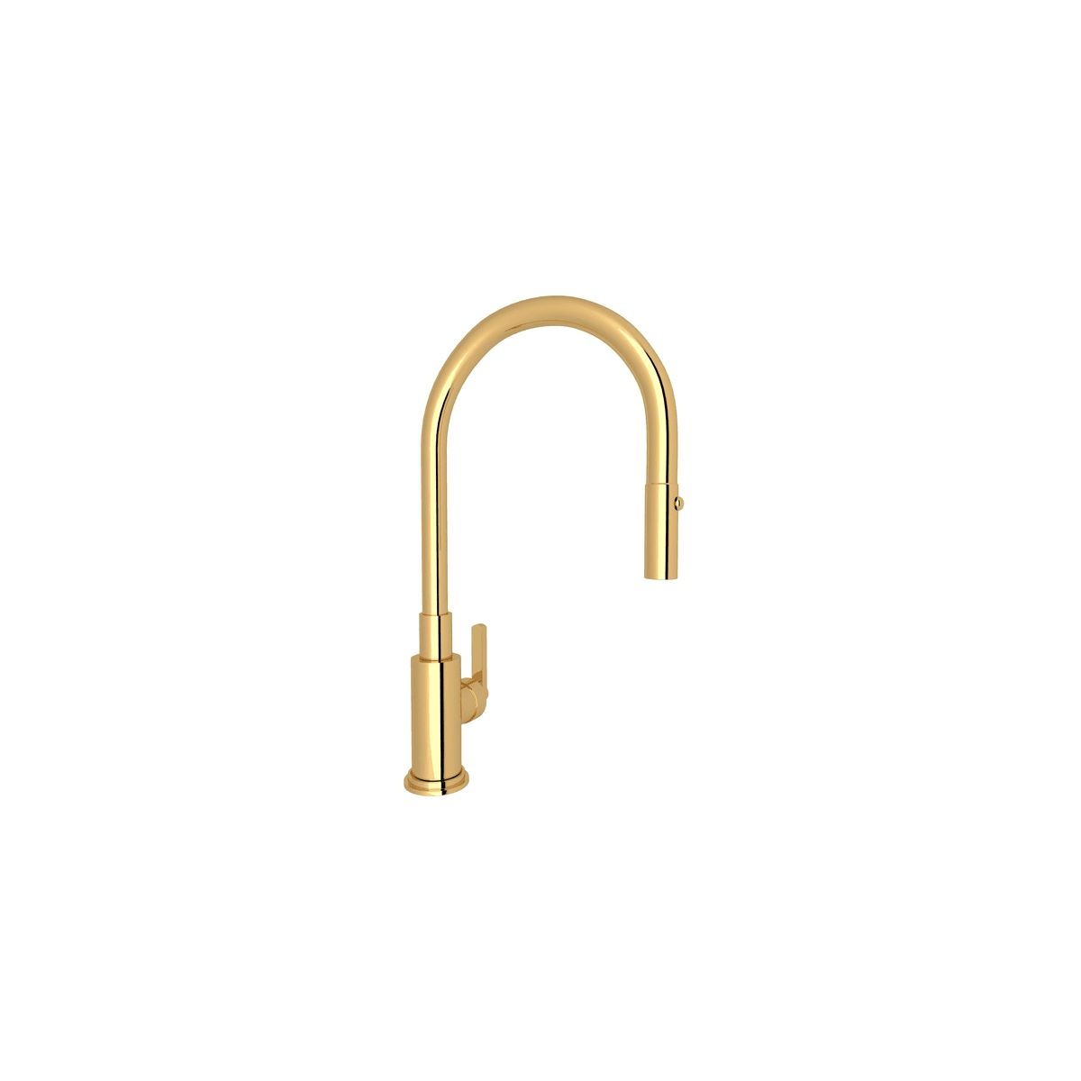 Rohl A3430LMIB-2 Italian Brass Lombardia 1.8 GPM Single Hole Pull Down Kitchen Faucet | Build.com, Inc.