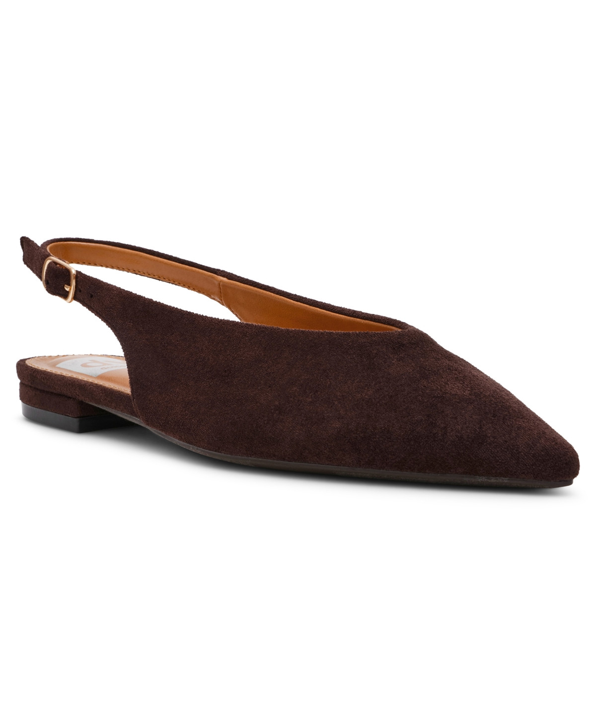 Dv Dolce Vita Women's Empress Pointed Toe Slingback Flat Mules - Brown | Macy's