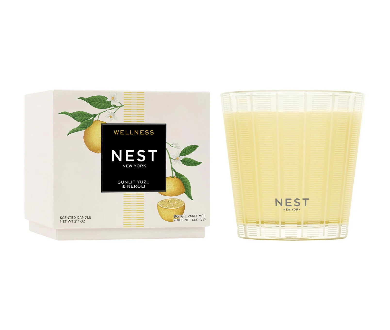Sunlit Yuzu &amp; Neroli 3-Wick Candle | NEST Fragrances