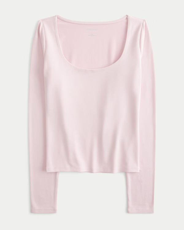 Women's Soft Stretch Seamless Fabric Scoop Top | Women's Tops | HollisterCo.com | Hollister (US)