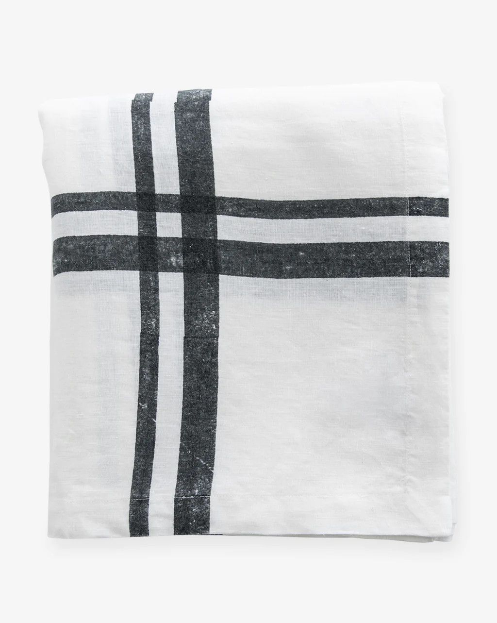 Navy Cross Stripe Tablecloth | McGee & Co.