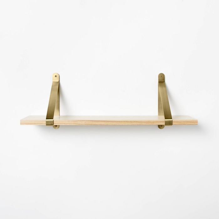 Shelf with Metal Bracket Decorative Wall Shelf - Threshold™ designed with Studio McGee | Target