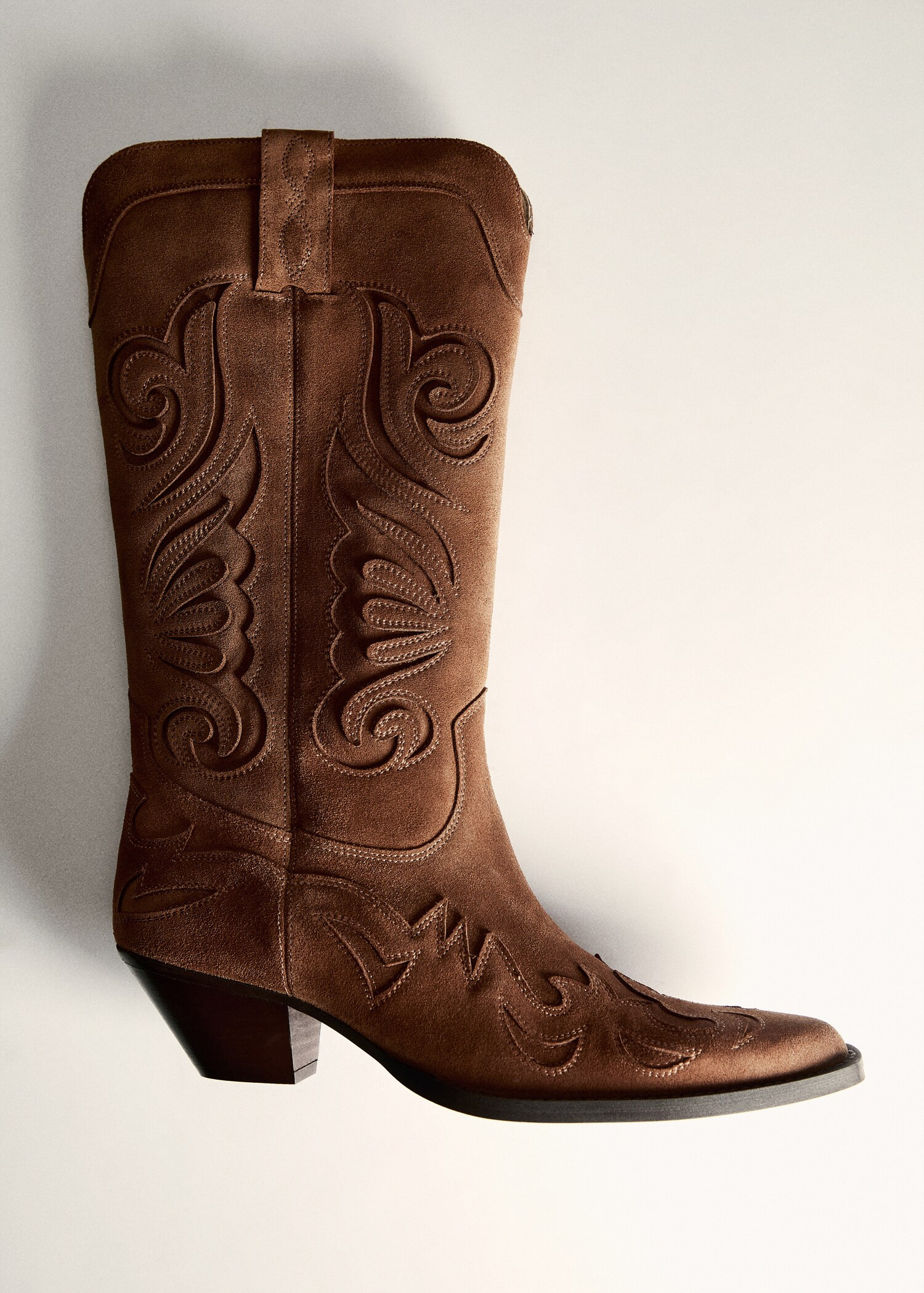 Cowboy-Stiefel aus Leder - Damen | MANGO Österreich | Mango EU