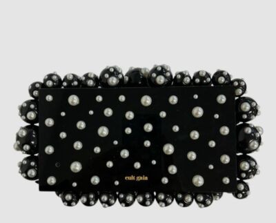 Cult Gaia Women Black Acrylic Eos Beads Purse Box Clutch Hand Bag.. | eBay | eBay US