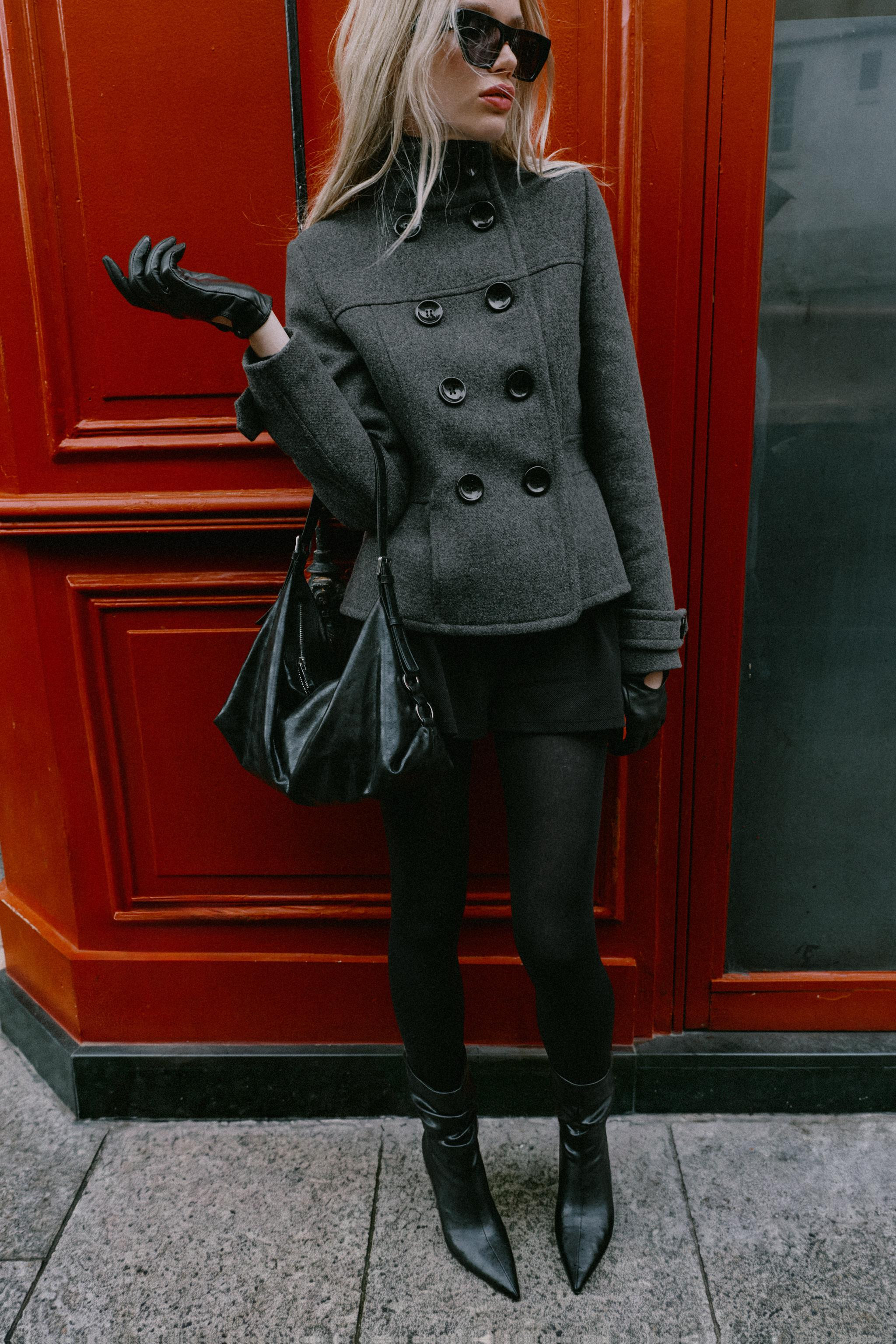 STAND COLLAR WOOL COAT | Zara US