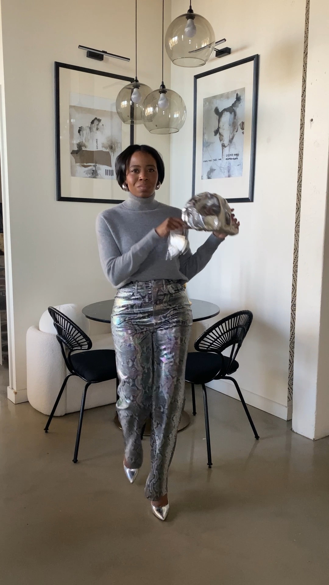 Metallic monochrome. 

#LTKsalealert #LTKstyletip