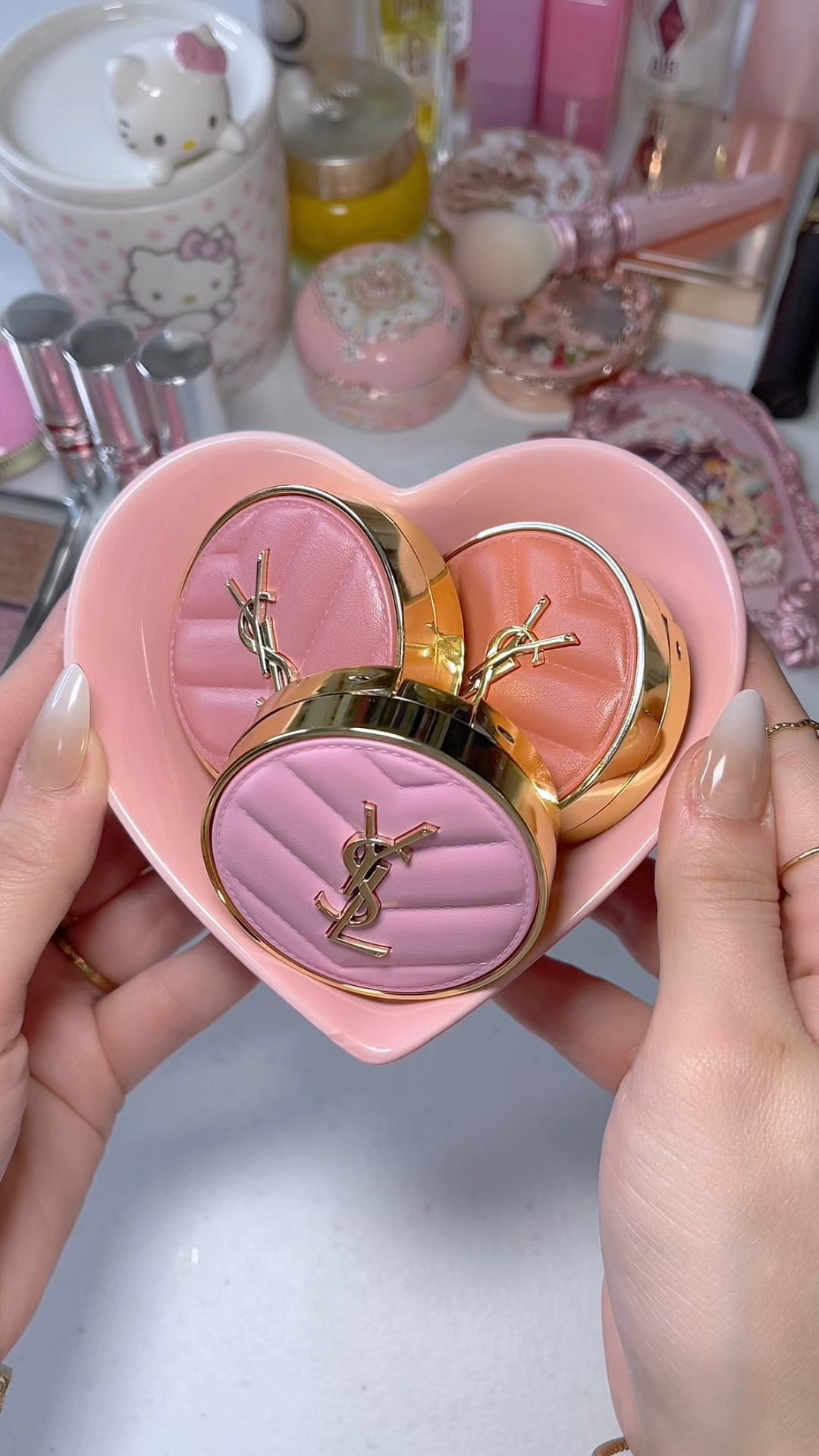 Make a statement with the NEW YSL Make Me Blush ✨🩷 These are so velvety soft, they come in satin and matte powder finishes, that also blurs the skin. These YSL blushes are infused with squalane and fresh Rosehip from YSL Beauty’s Ourika Gardens! Like…whaaat 😱✨?! This formula makes this blush melt seamlessly into the skin for a flawless finish. I’m also so obsessed with the leather packaging. The formula, the pigment, it’s too gorgeous. These blushes have gone viral and are trending right now, and I can see why! #makeup #beauty #blush #dewyskin #yslbeauty #makeuptutorial #skincareblogger #ysl #sephora #yslmakeup #luxurybeauty #pink #aesthetic #fashion #beauty #love #style #makeupartist #maquillaje #beautiful #happy #cute #vanity 

#LTKBeauty #LTKSaleAlert #LTKStyleTip