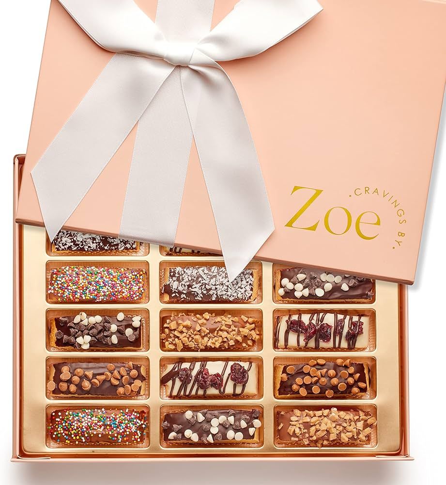 CRAVINGS BY ZOE Biscotti Cookies Chocolate Gift Basket | 18 Count | Mothers Day Gifts | Chocolate... | Amazon (US)