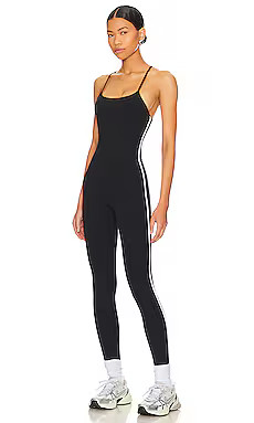 Splits59 Amber Airweight Jumpsuit in Black & White from Revolve.com | Revolve Clothing (Global)