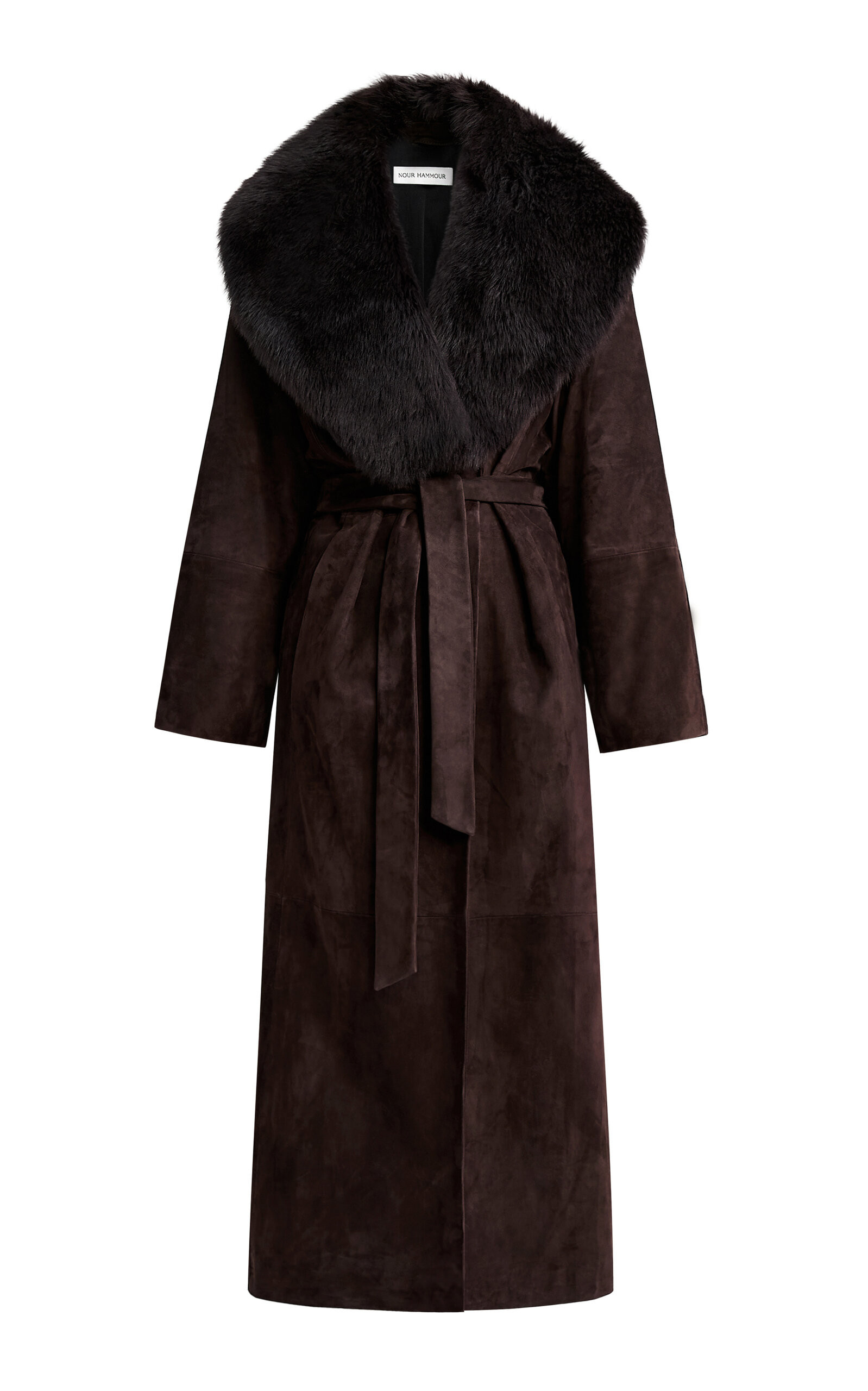 Nour Hammour - Briona Lambskin Leather Trench - Brown - FR 36 - Moda Operandi | Moda Operandi (Global)