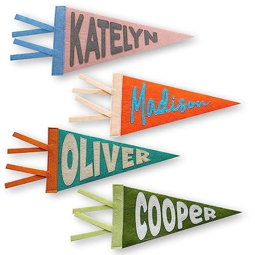 Rosanbella Personalized Name Pennant for Nursery Room Decor, Baby Shower Gift, Baby Boy Girl Name... | Amazon (US)