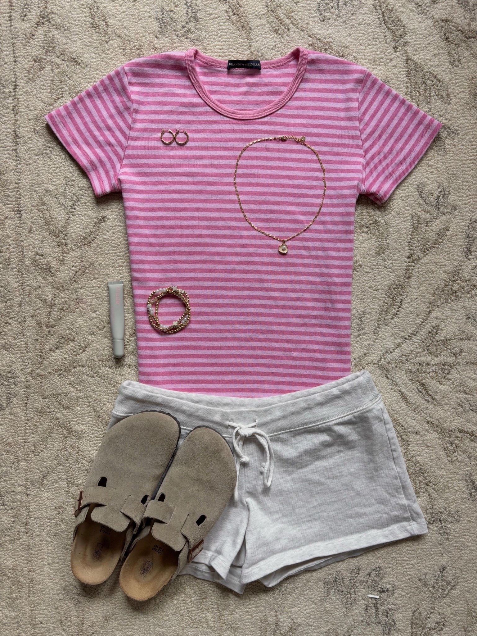 cute pink striped shirt spring fashion outfit idea with shorts! 
#springfashion #stripes

#LTKSaleAlert #LTKSeasonal #LTKStyleTip