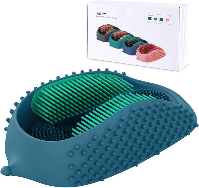 JIALEYA Lu-lala Shower Foot Scrubber - Portable Manual Foot Massager Cleaner Care for Soothe Feet... | Amazon (US)